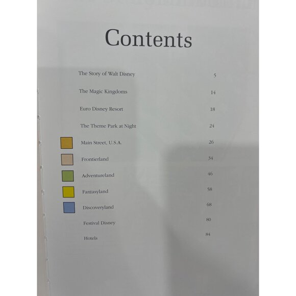 Euro Disney Hardcover Book Walt Disney History & Theme Parks 1992 Edition - Picture 2 of 11